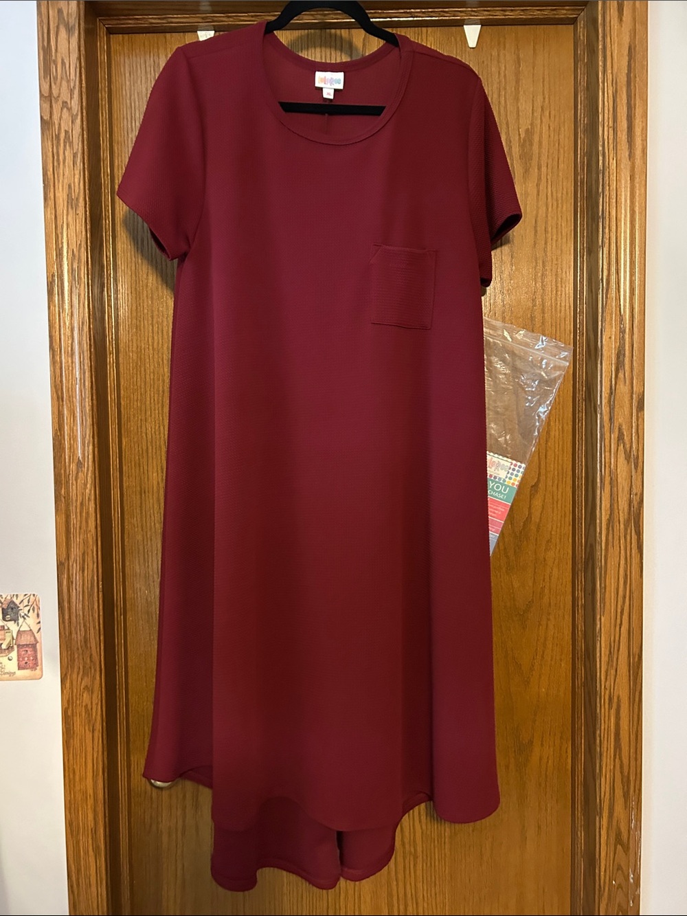 LuLaRoe Burgundy Carly Dress